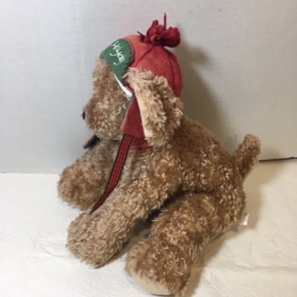 Hallmark Bunnies By The Bay BUDDY HOLLYDAY Plush Brown Puppy Dog Stuffed Animal - Picture 4 of 8